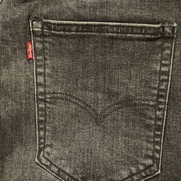 LEVI’S ~ Big E Reproduction ~ 512 Black Denim ~ size 36/34 ~ leather patch - Picture 5 of 12
